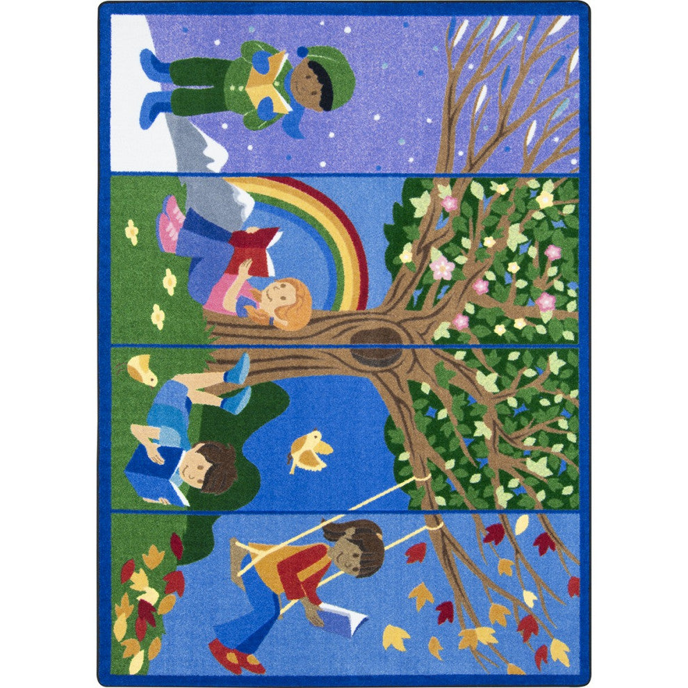 Seasons of Reading 5'4" X 7'8" Area Rug, Color Multi