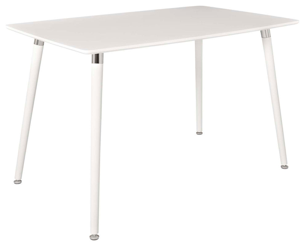 Lode Rectangle Wood Dining Table, White
