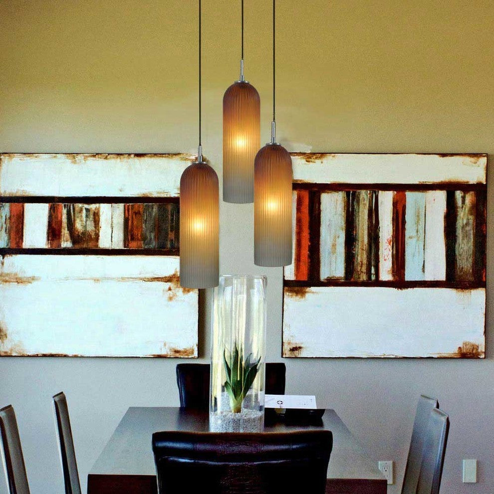 Light Low Voltage Pendant And Canopy Kit, Amber Bronze, Bronze Smoke Gradient Sa