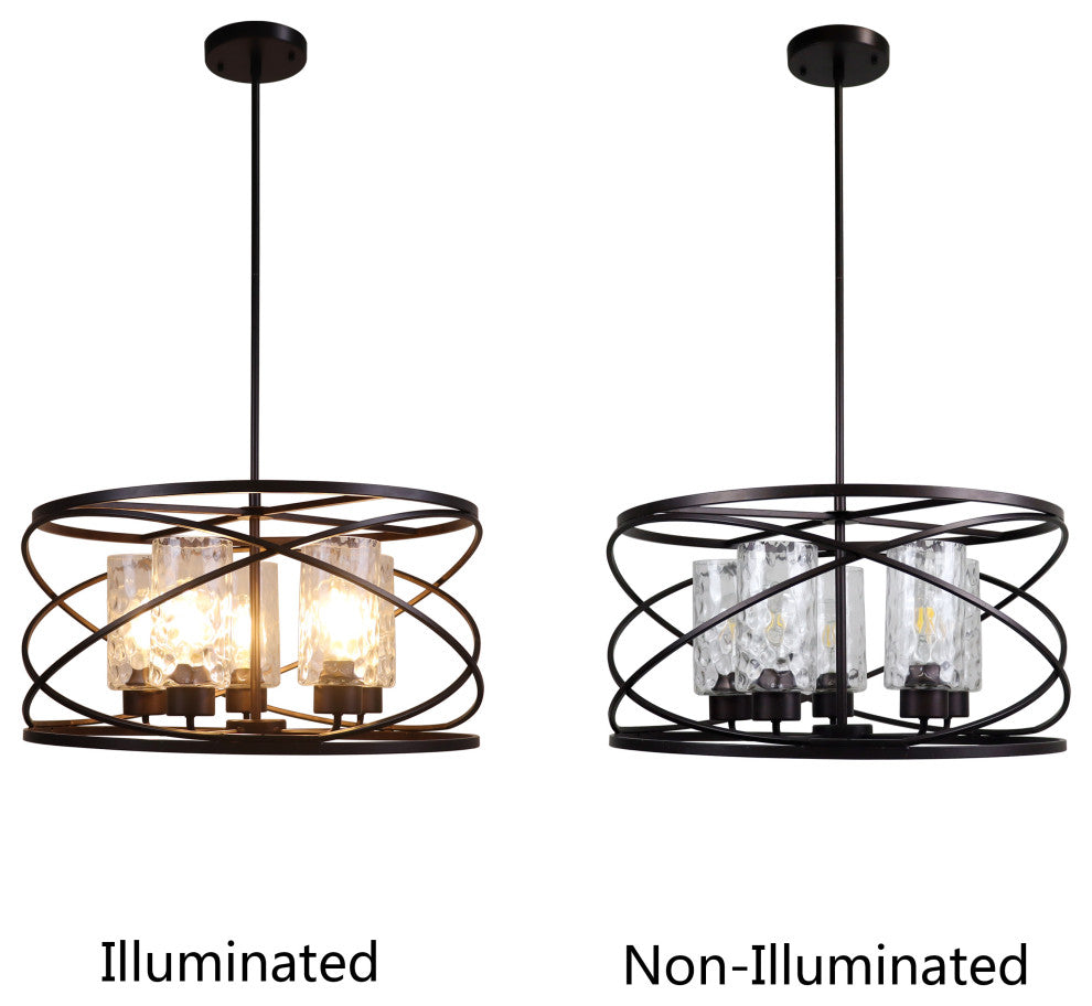 CHLOE Lighting CH6D804RB23-DP5 IRONCLAD Industrial-Style 5 Light Large Pendant