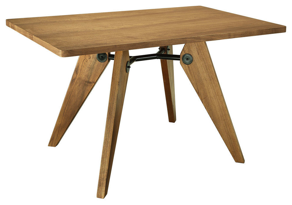 Modern Contemporary Kitchen Wood Dining Table Walnut