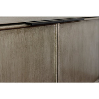 37" Single Vanity, Linen Brown Finish With Gray Granite Top And Rectangle Sink