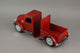 Vintage Red Pickup Truck Weathered Finish Metal Bookends Front and Back