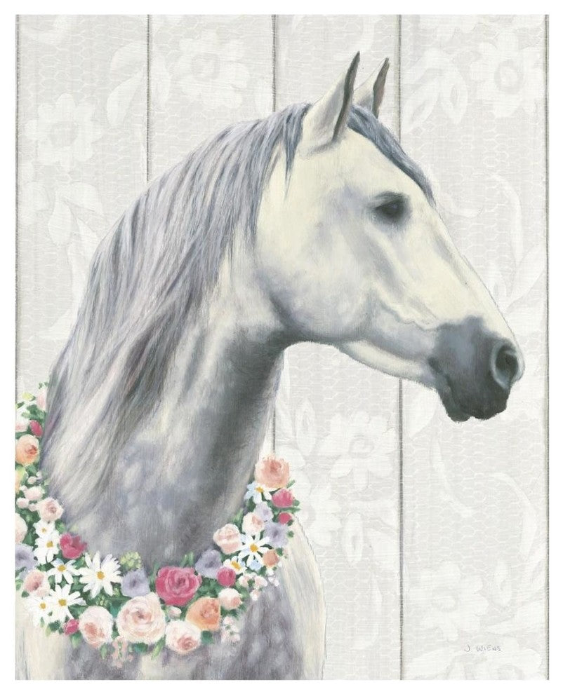 "Spirit Stallion I on Wood" Digital Paper Print by James Wiens, 22"x26"