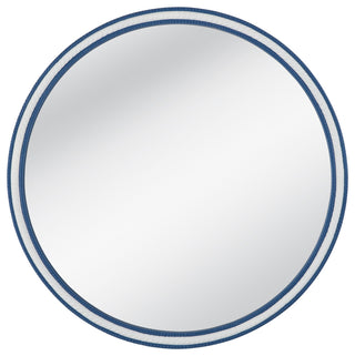 Straits Wall Mirror - Bright Blue/White