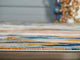 Abani Porto PRT140A Contemporary Orange and Blue Abstract Area Rug