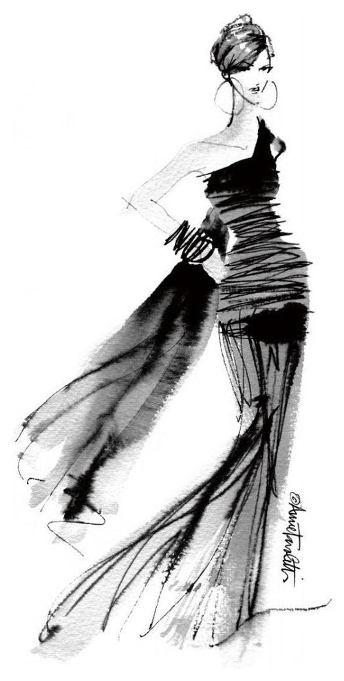 "Modern Fashion IV" Digital Paper Print by Anne Tavoletti, 24"x30"