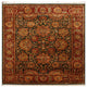 Agra Nico Traditional Floral Green Hand Knotted Wool Rug 8'x10'