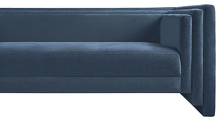 Everett Upholstered Sofa, Light Blue, Chenille Fabric