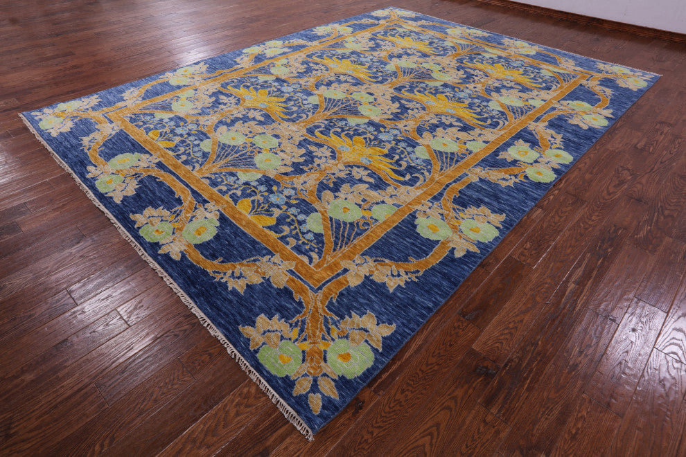 William Morris Hand Knotted Wool Rug 10' 0" X 13' 9" - Q13449