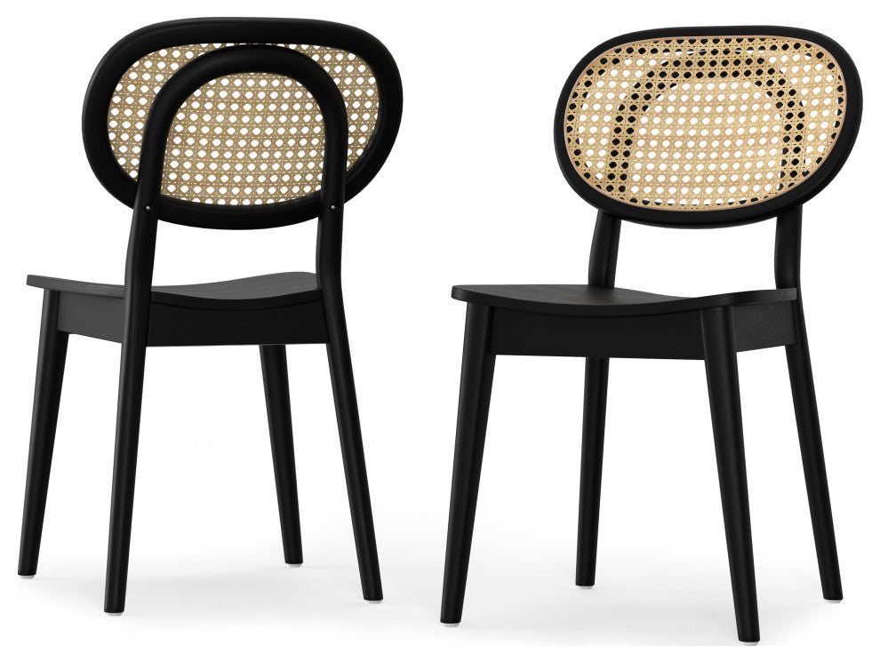 Rachel Dining Chair (Set of 2) in Black