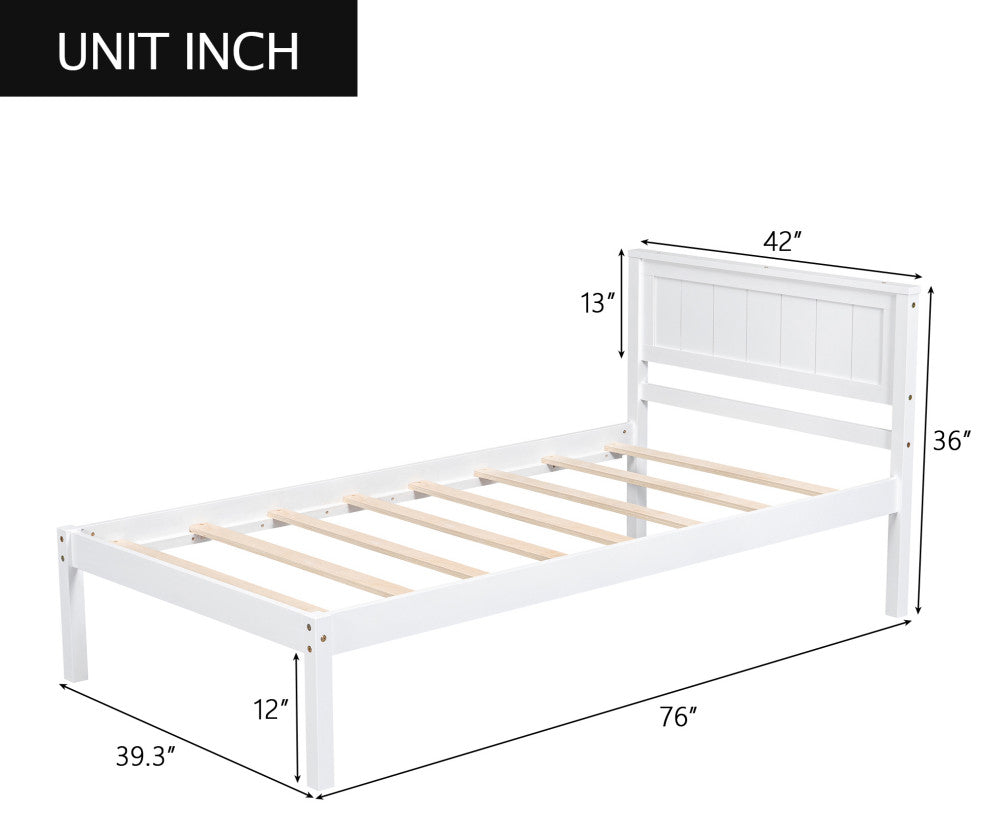 Gewnee Platform Bed Frame with Headboard