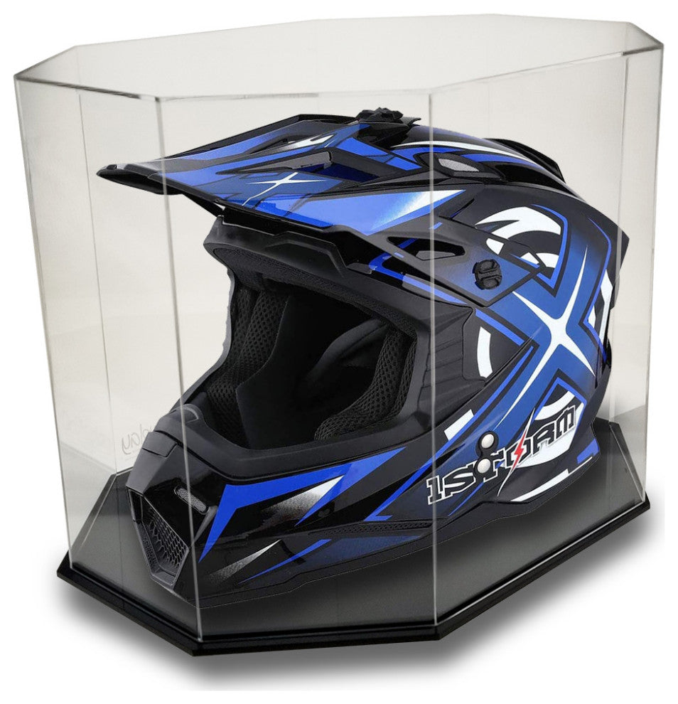 OnDisplay Deluxe UV-Protected Standard Motocross/Motorcycle Helmet Display Case