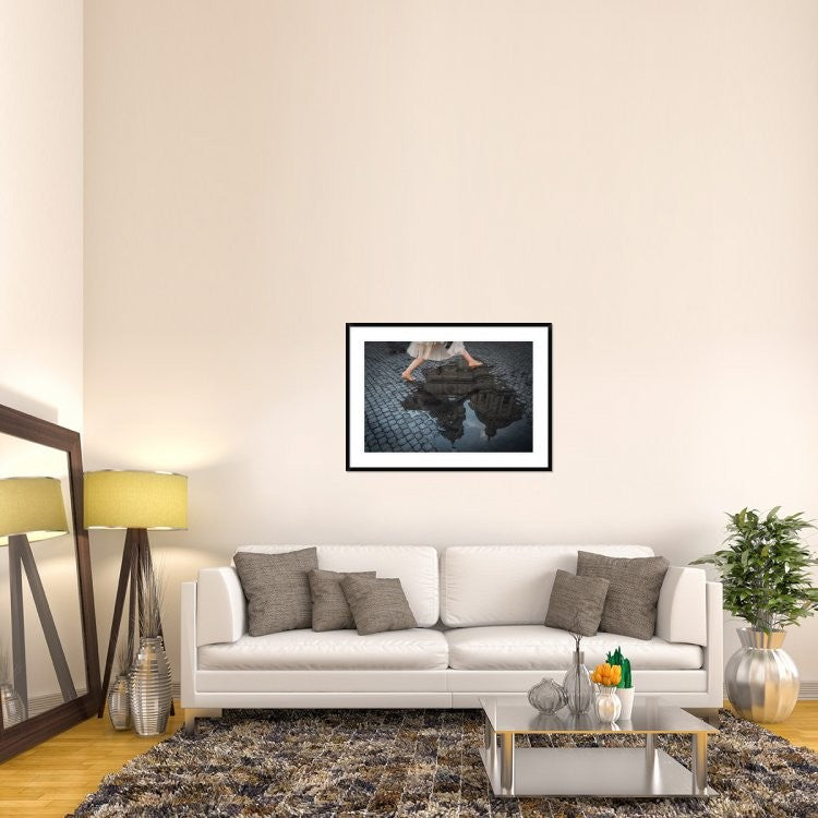 "Jump" Framed Digital Print by Antonio Convista, 44x32"