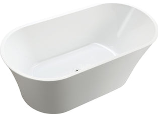 Vanity Art Freestanding Acrylic Bathtub, White, 63"x30"
