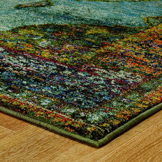 Oriental Weavers Andorra Blue/ Multi Oriental Indoor Area Rug 7'10"X10'10"