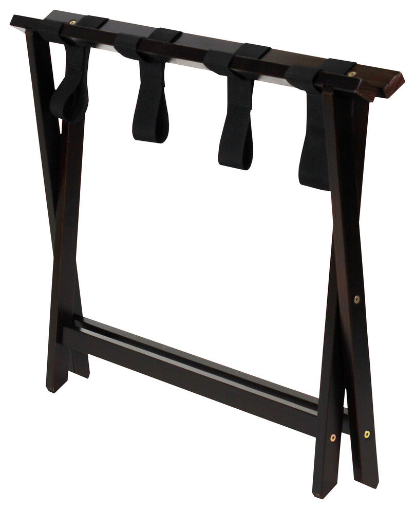 Heavy Duty 30" Extra Wide Luggage Rack, Espresso