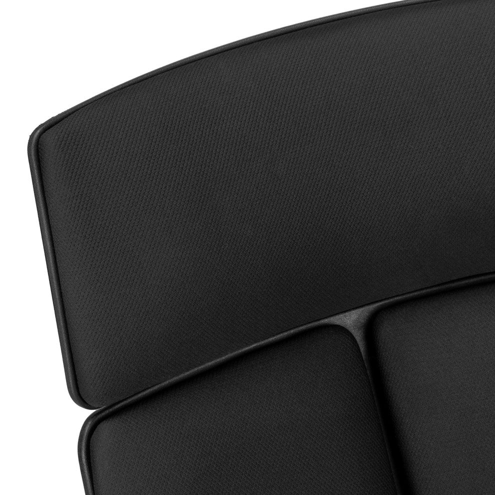 Office Chair Swivel Ergonomic Armrests Computer Desk Work Metal Black