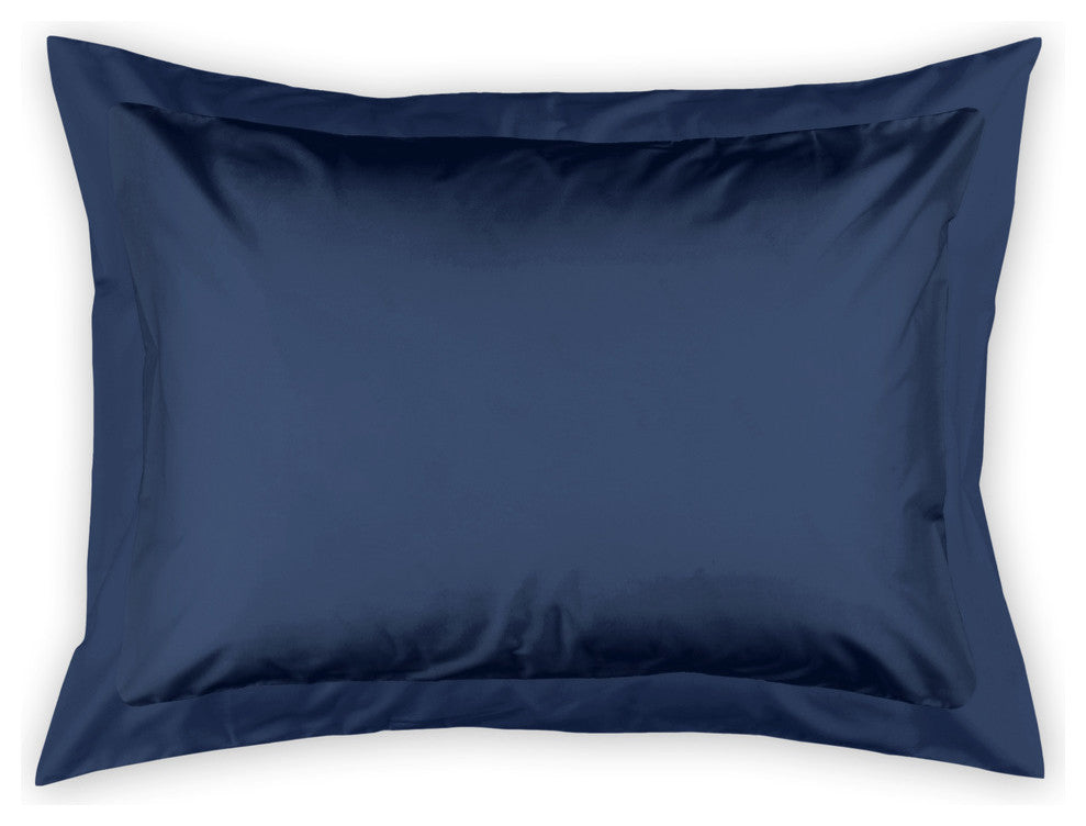Navy Blue Standard Brushed Poly Sham