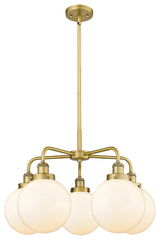 Innovations Beacon 5 26" Chandelier Brushed Brass