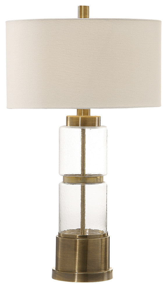 New Uttermost Vaiga Glass Column Lamp