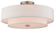 4 Light Ceiling Mount, Brushed Nickel