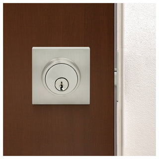 Nuk3y Hulk Deadbolt Single Cylinder, Satin Nickel, Single Cylinder