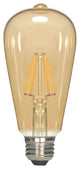 Satco S9579 6.5W Antique Filament Led 2300K St19 E26 Light Bulb - 60W Equiv.