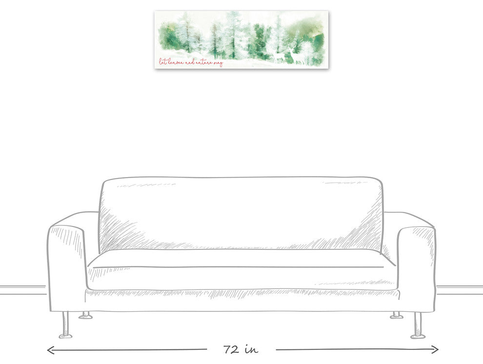 Let Heaven and Nature Sing Canvas Wall Art, 12"x36"