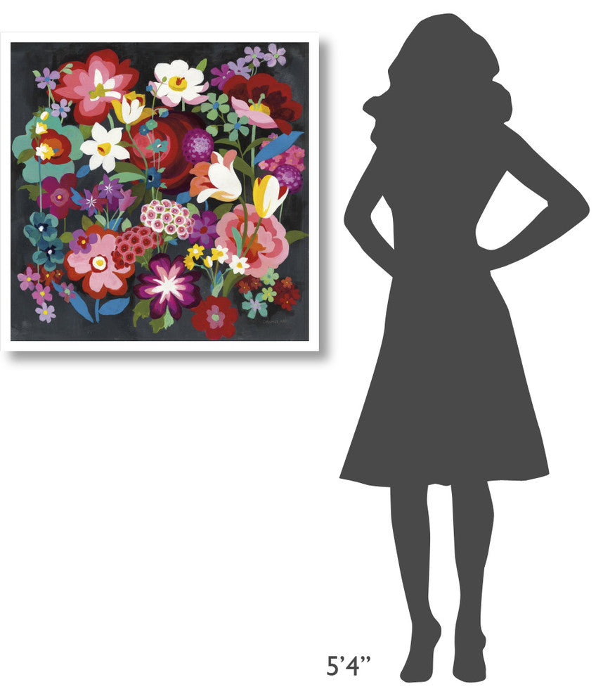 "Alpine Florals" Digital Paper Print by Danhui Nai, 32"x32"