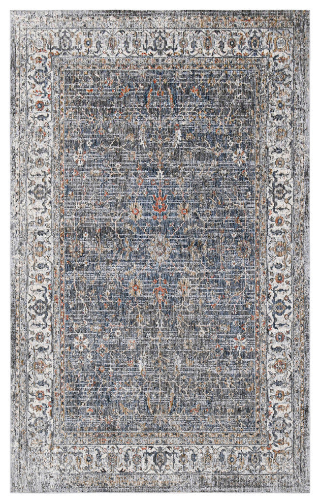 Vermont Glidel Area Rug, Gray, 8'10" x 11'10", Bordered