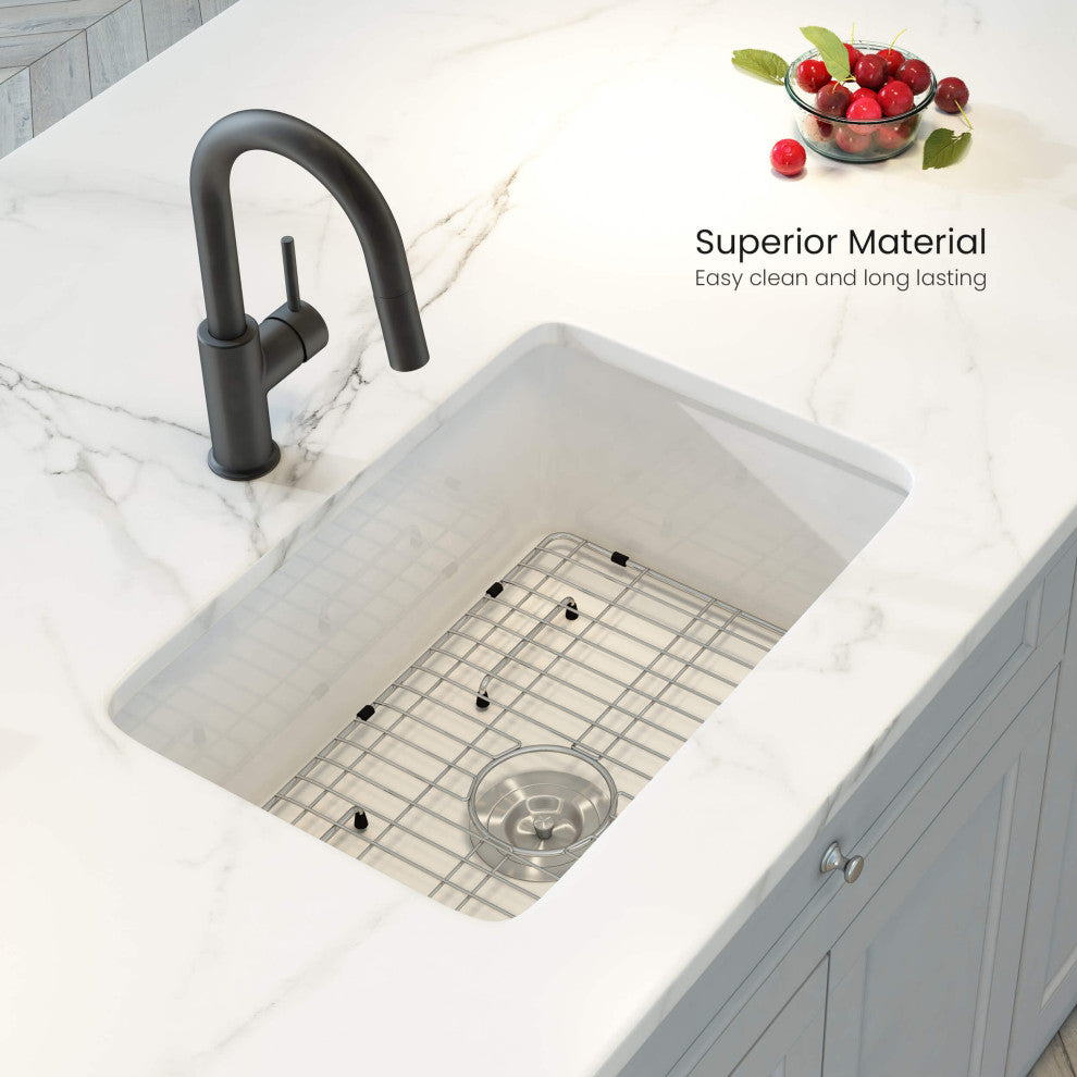 Landis 32"³ Fireclay Kitchen Undermount Sink Single Bowl