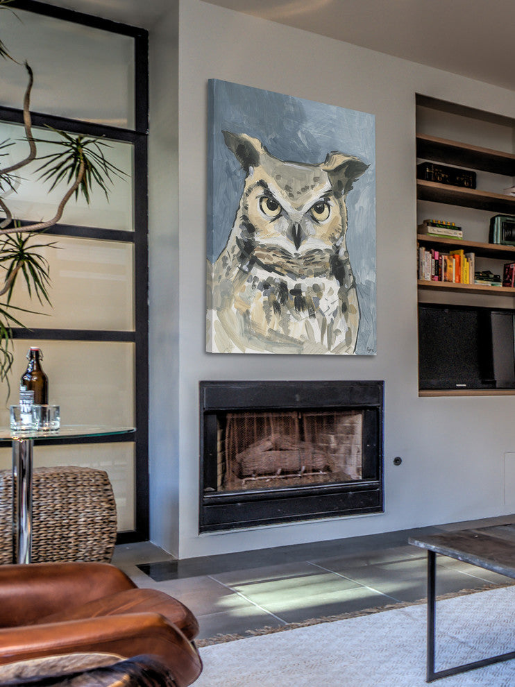 "What a Hoot" Painting Print on Wrapped Canvas, 40"x60"