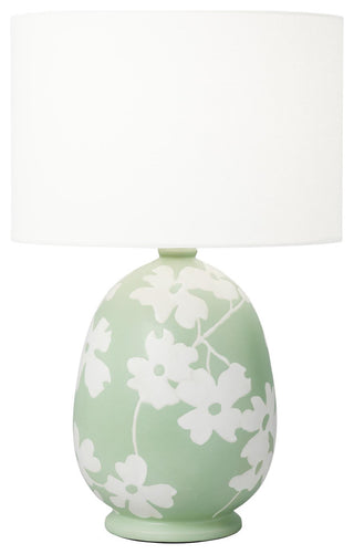 Lila Table Lamp, Semi Matte Green