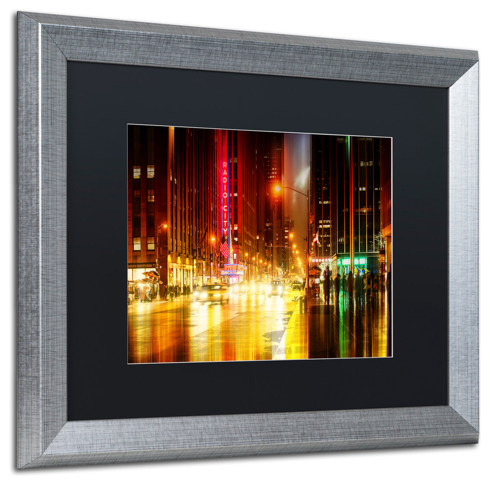 Philippe Hugonnard 'Urban Stretch NYC IV', Silver Frame, Black Mat, 20x16