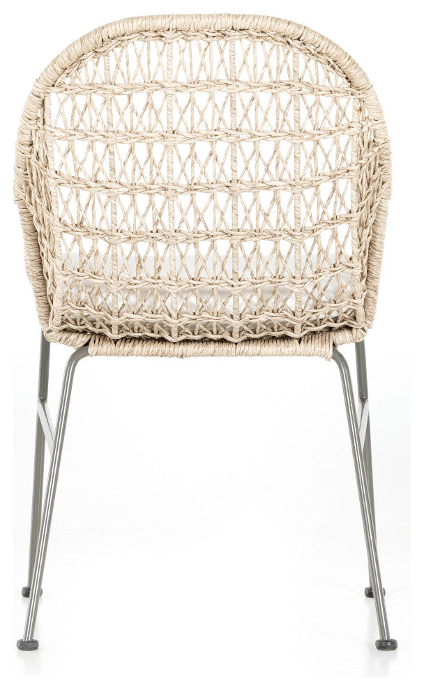 Bandera Dining Chair With Cushion-White