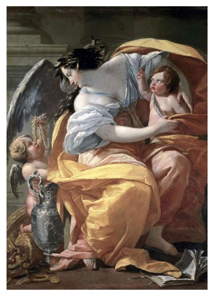 "Allegory of Wealth, late 17th C." Digital Paper Print by Simon Vouet, 28"x38"