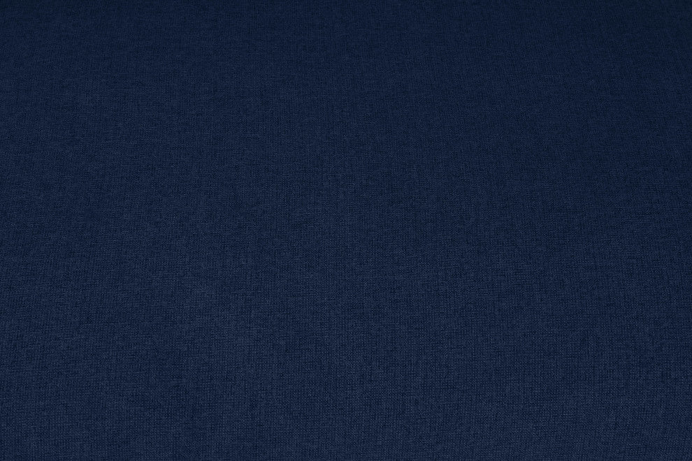 Serene Linen Textured Fabric Deluxe Comfort Modular Corner Chair, Navy