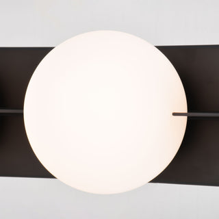 Parkview 3 Light Black Mid-Century Modern Bathroom Vanity Wall Fixture