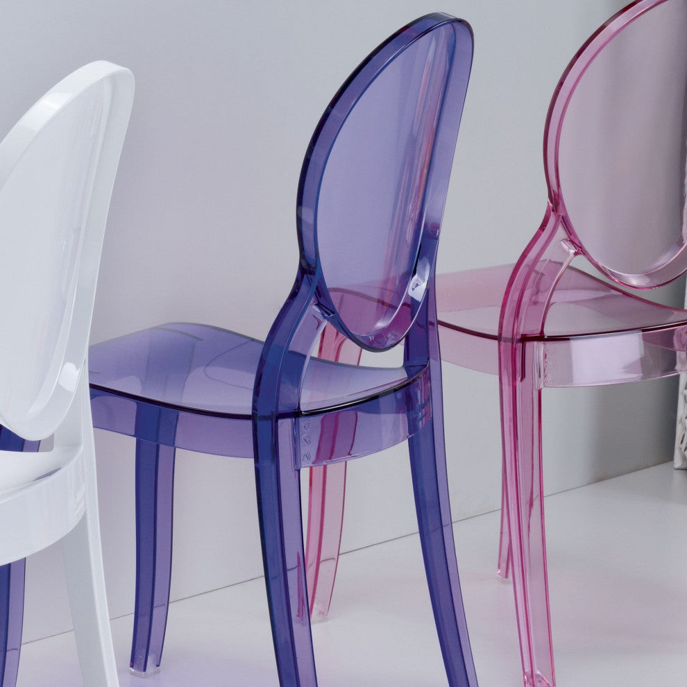 Compamia Elizabeth Kid's Chair, Transparent Violet