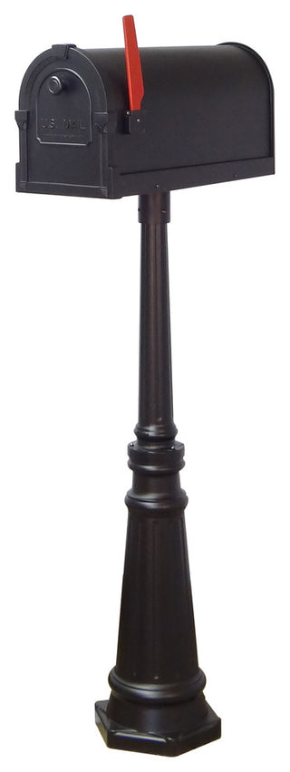 Savannah Curbside Mailbox and Tacoma Mailbox Post With Direct Burial Kit