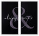 Two Piece Always and Forever Wall Art