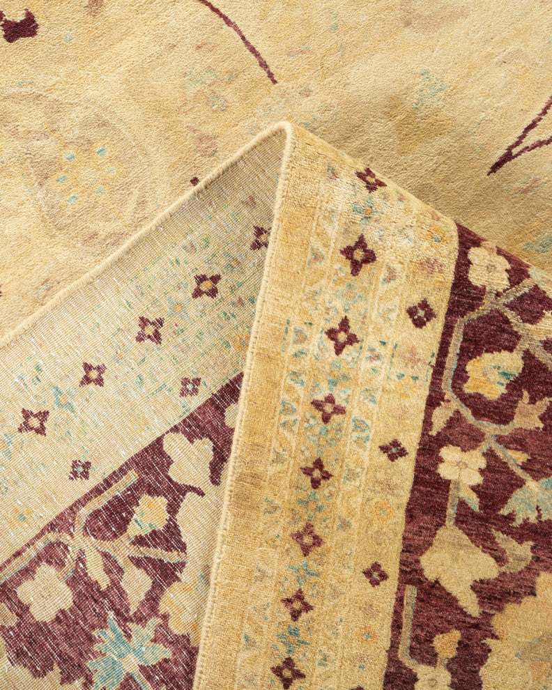 Addison, One-of-a-Kind Hand-Knotted Area Rug Ivory, 9'2"x11'10"