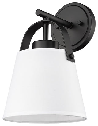 Z-LITE 1-Light Wall Sconce, Matte Black