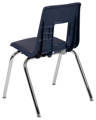Advantage Student Stack School Chair, 18", Navy