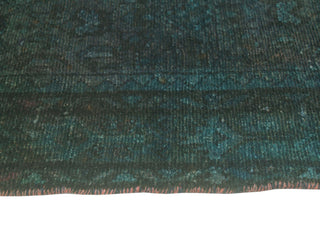 Vintage Distressed Rylie Blue/Green Runner, 4'6x10'1