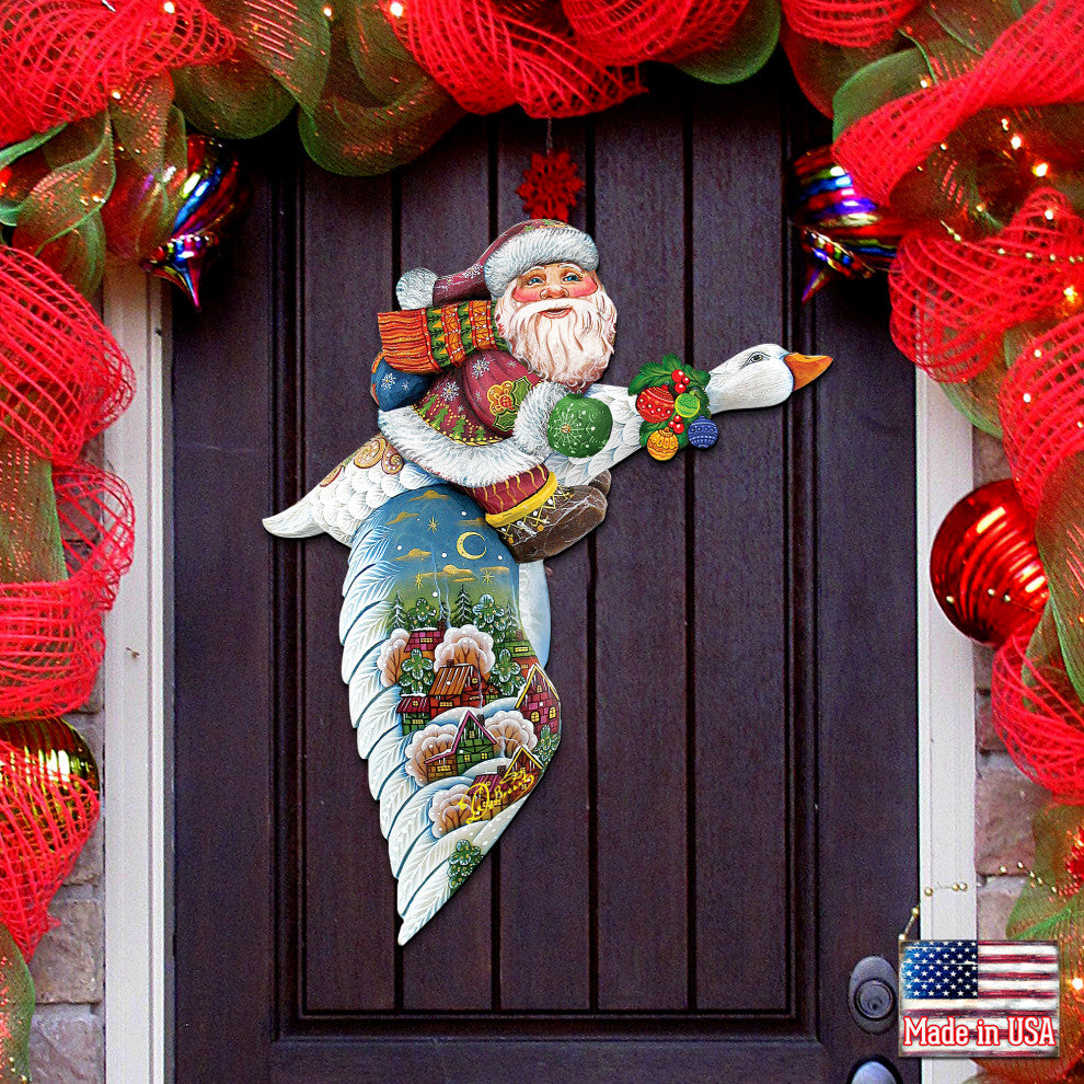 Goose Traveling Santa Door Ha - 8114060H