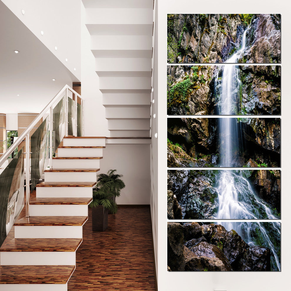 "Waterfall in Sofia Bulgaria" Canvas Print, 5 Panels