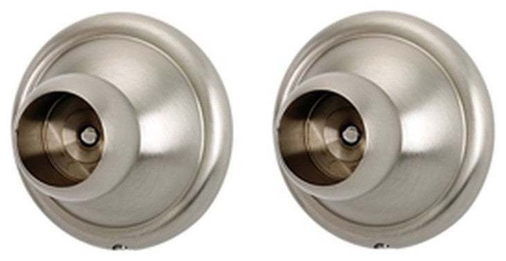 Alno Shower Rod Brackets Traditional, Satin Nickel
