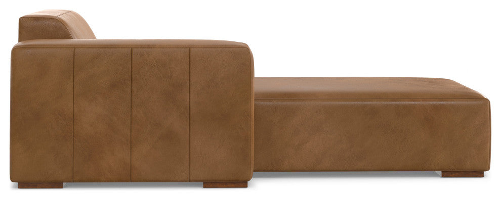 Rex Left Chaise Sofa Module in Genuine Leather